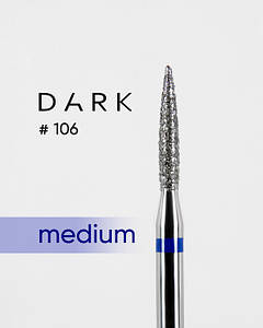 Фреза алмазна Dark No106 синє полум'я 1,8 мм