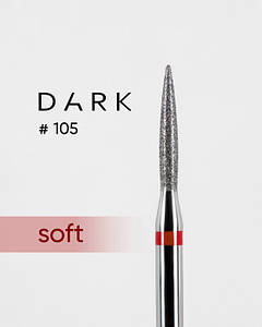 Фреза алмазна Dark No105 червоне полум'я 1,8 мм