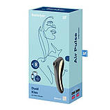 Вакуумний стимулятор з вібрацією Satisfyer Dual Kiss Black SO6114, фото 5