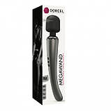 Потужний вібромасажер Dorcel Megawand Chrome Silver який перезаряджається, 160 режимів SO5529, фото 7