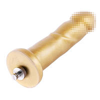 Золотий фалоімітатор Hismith 6.8″ Golden Silicone Dildo, система KlicLok SO6202