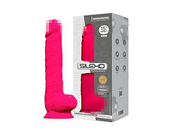 Фалоімітатор SilexD Kingston Pink (MODEL 15in), двошаровий, силікон+Silexpan, діаметр 7 см SO6331