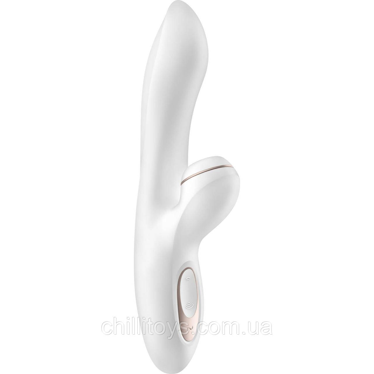 Вакуумний вібратор-кролик Satisfyer Pro Plus G-Spot Rabbit, перший кролик із вакуумом та вібрацією SO1829, фото 1
