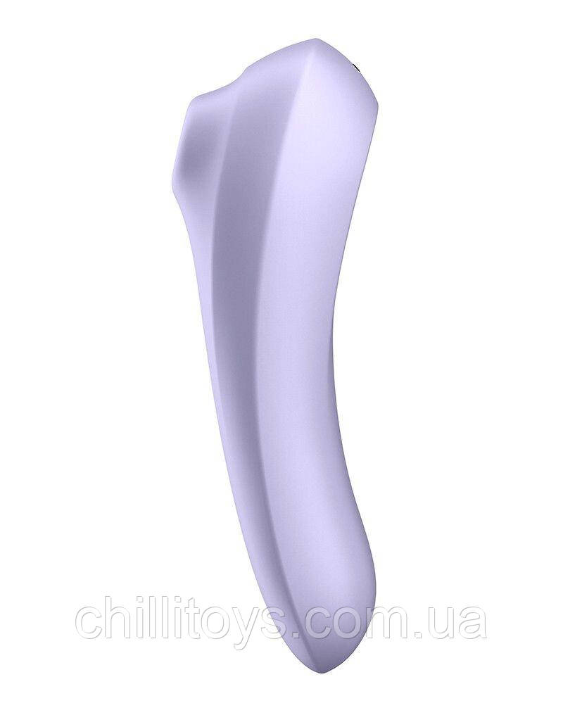 Смарт-вібратор та вакуумний стимулятор 2в1 Satisfyer Dual Pleasure Mauve SO4106, фото 1
