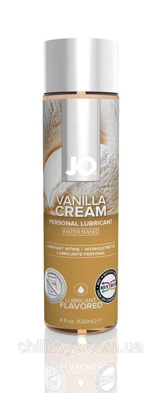 Змазка на водній основі System JO H2O — Vanilla Cream (120 мл) без цукру, рослинний гліцерин SO1778