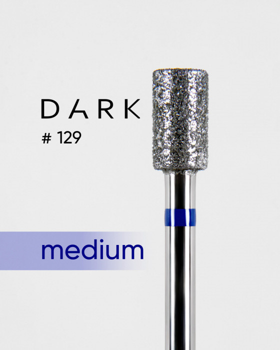 Фреза алмазна Dark No129 синій циліндр 4,3 мм, фото 1