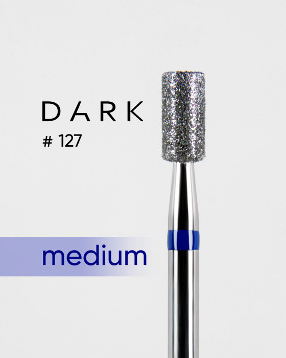 Фреза алмазна Dark No127 синій циліндр 3,2 мм, фото 1