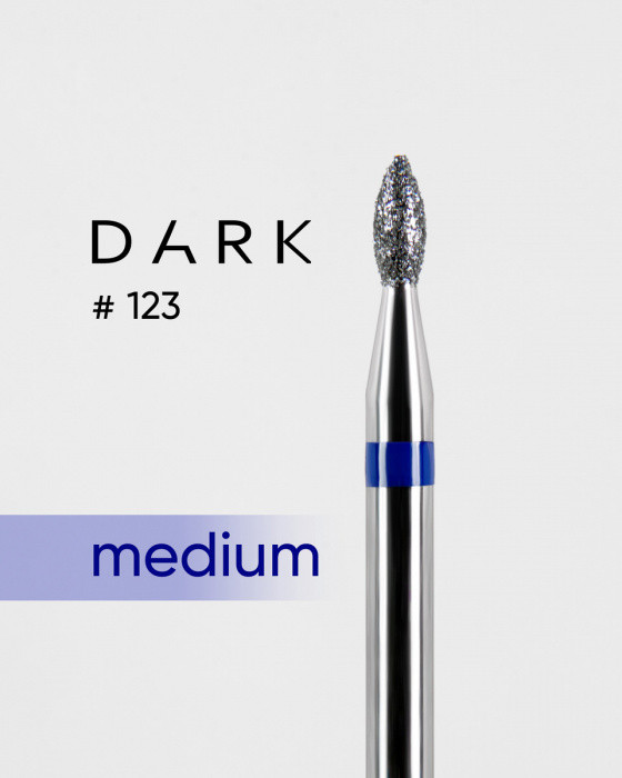 Фреза алмазна Dark No123 синя брунька 1,8 мм, фото 1