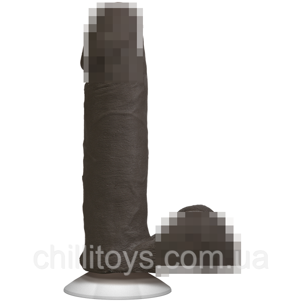 Фалоімітатор Doc Johnson The Realistic Cock 6 inch Black - ULTRASKYN, Vac-U-Lock, діаметр 4,3 см SO2790