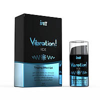 Рідкий вібратор Intt Vibration Ice (15 мл), густий гель, дуже незвичайний, діє до 30 хвилин SO2920
