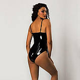 Еротичний лаковий боді One Size Black SO3705, фото 3