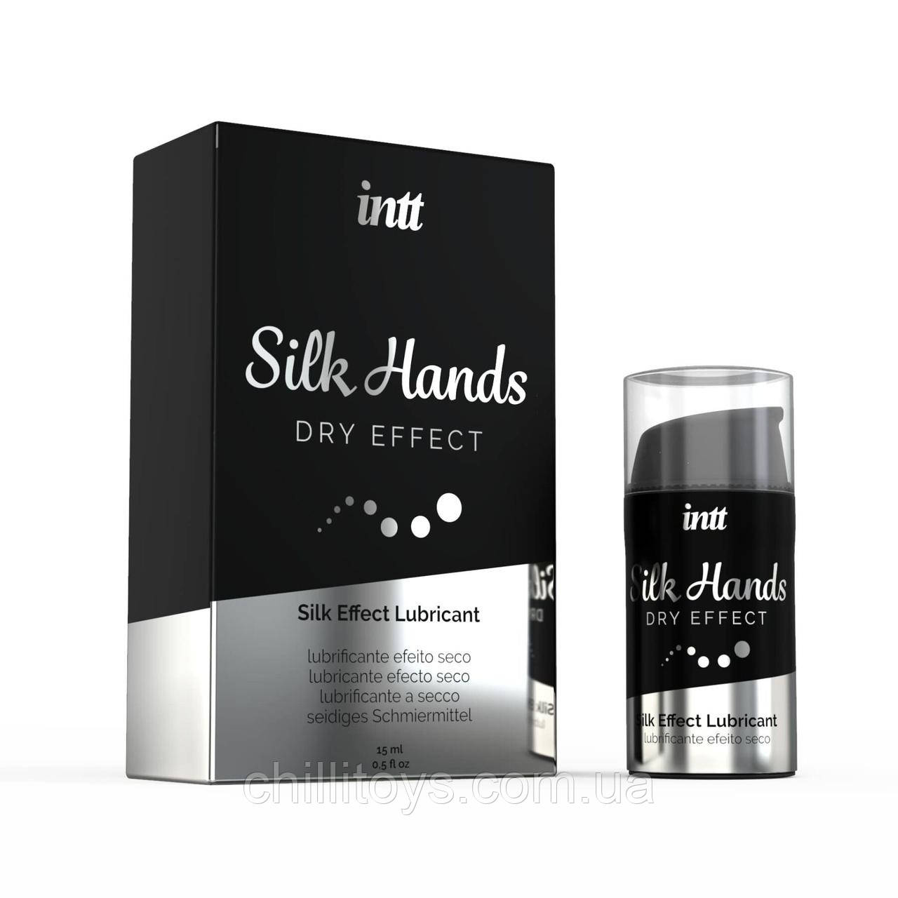 Ультрагуста силіконова змазка Intt Silk Hands (15 мл) з матовим ефектом, шовковистий ефект SO2923, фото 1