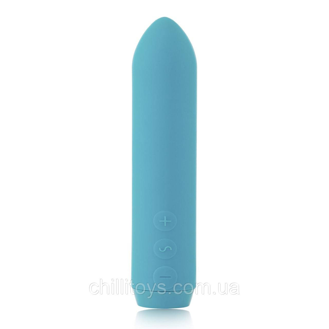 Мінівібратор Je Joue - Classic Bullet Vibrator Teal з глибокою вібрацією і фіксацією на палець SO3030