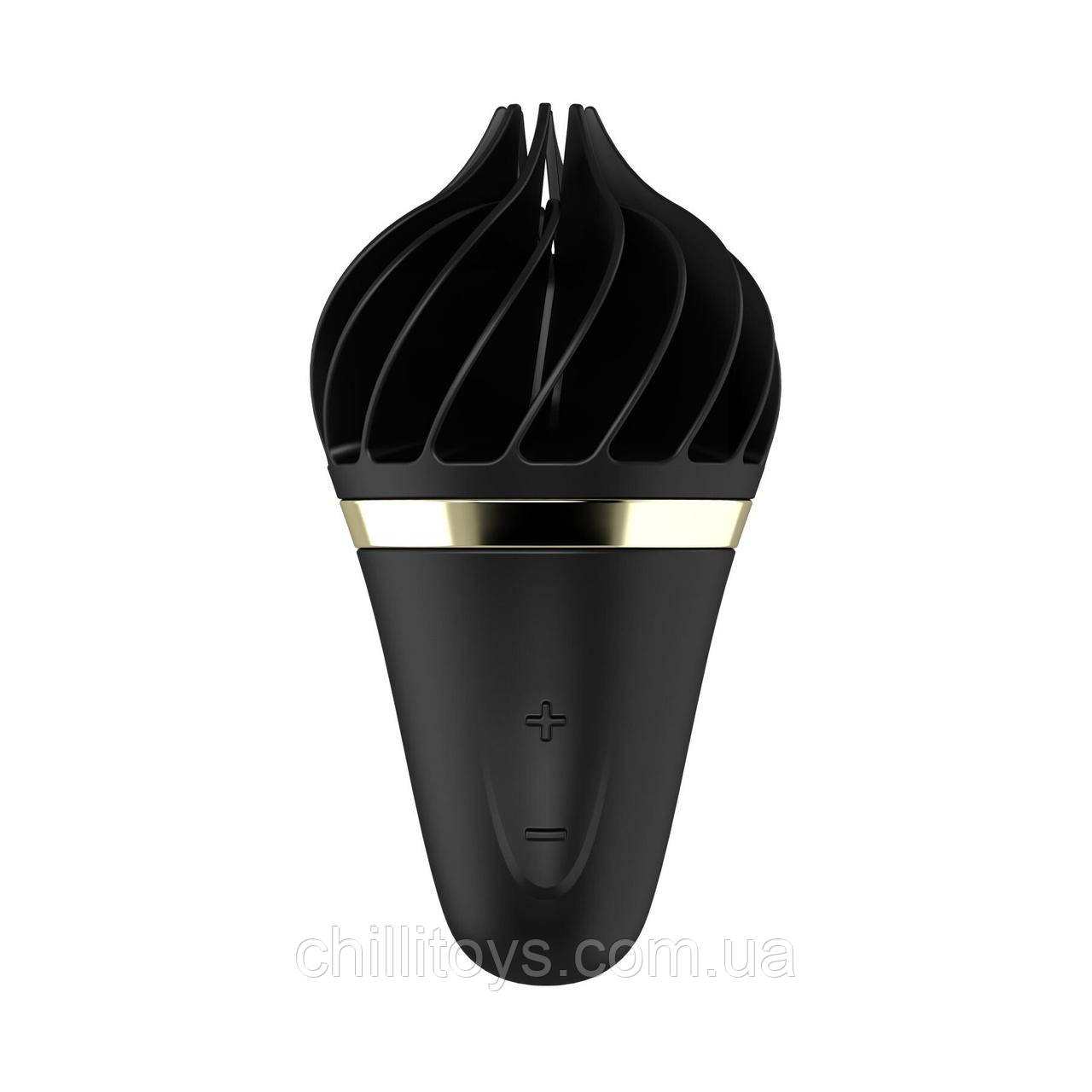 Мороженка спінатор Satisfyer Lay-On - Sweet Treat Black/Gold, 10 режимів роботи, водонепроникна SO3551, фото 1