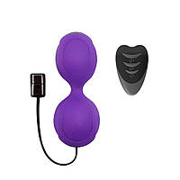 Вагінальні кульки з вібрацією Adrien Lastic Kegel Vibe Purple, діаметр 3,7 см AD40753