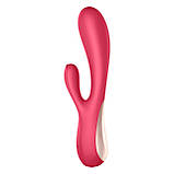 Смарт вібратор-кролик Satisfyer Mono Flex Red, 2 мотори, керування через інтернет SO3900, фото 2