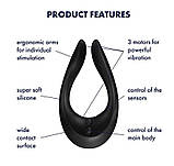 Вібратор для пар Satisfyer Endless Joy Black, 3 незалежні мотори, багатофункціональний SO3993, фото 3