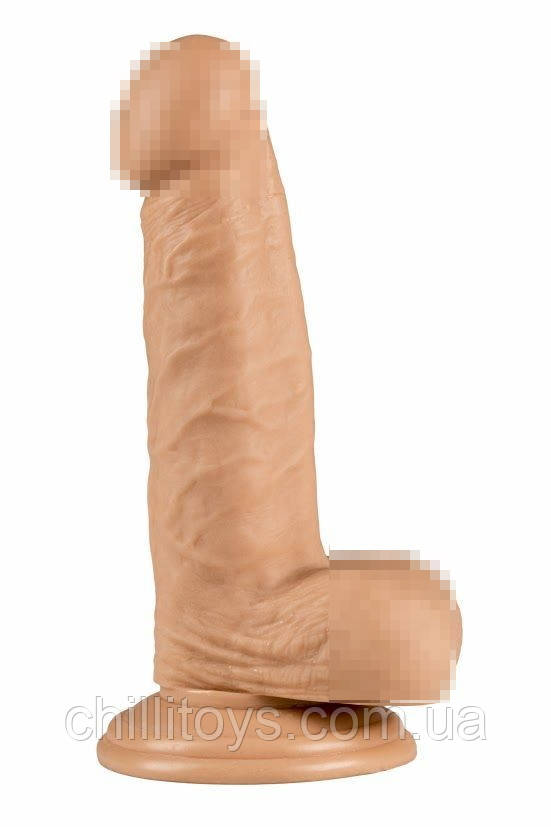 Фалоімітатор з присоскою Alive Little John, діаметр 3,5 см, ПВХ, об’ємна головкаAL21047, фото 1