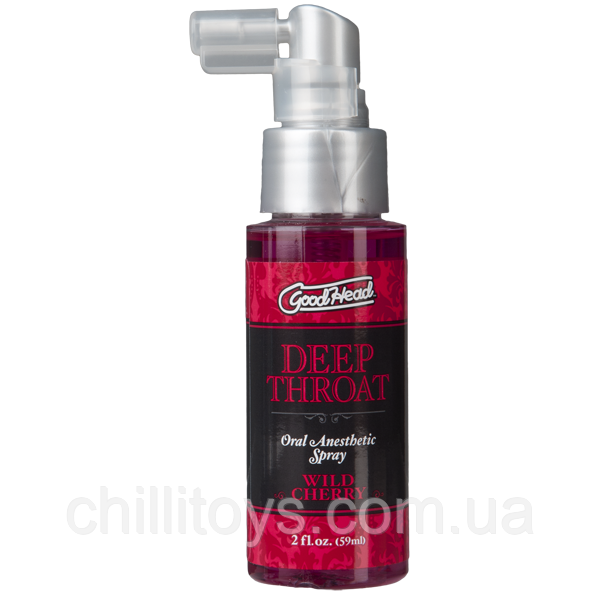 Спрей для мінету Doc Johnson GoodHead DeepThroat Spray - Wild Cherry 59 мл для глибокого мінету SO2800