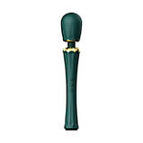 Вібромасажер з насадками Zalo — Kyro Wand Turquoise Green, фото 3