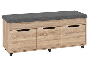 Тумба з трьома нішами для взуття Б-6 сонома савана дарк грей