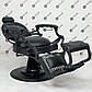 Перукарське крісло Barber Cardinal Black, фото 2
