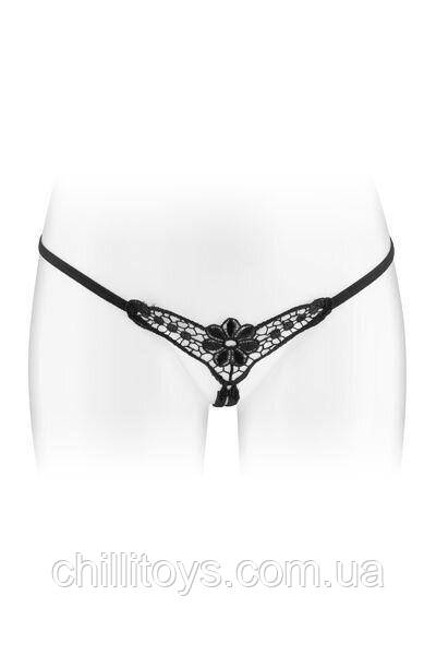 Трусики-стрінги з доступом Fashion Secret DANUTA Black