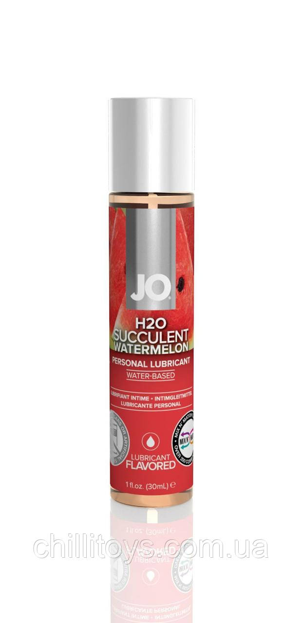 Змазка на водній основі System JO H2O — Watermelon (60 мл) без цукру, рослинний гліцерин
