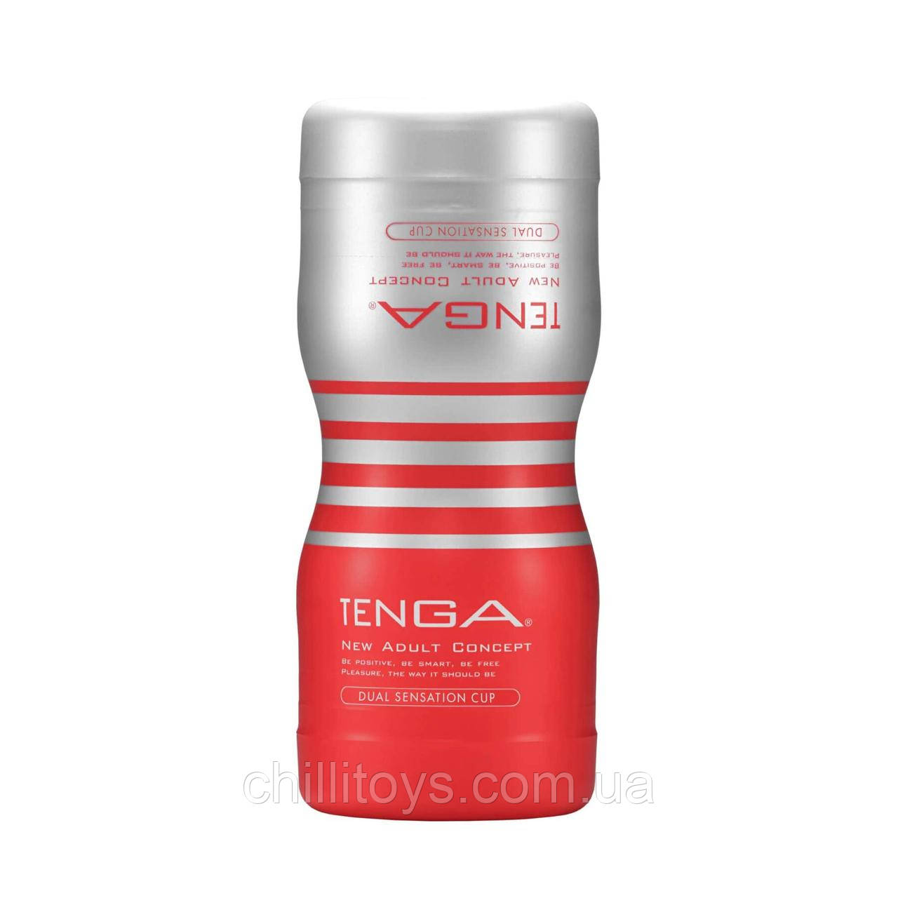Мастурбатор Tenga Dual Sensation Cup двосторонній, із двома незалежними каналами