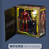 Ігрова фігурка Залізна Людина MARK 3 – Iron Man MARVEL набір з головою на підставці 19,5 см, фото 6