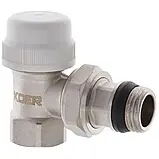 Кран з термоголовкою 1/2" кутовий термостатичний KOER (Чехія), фото 8