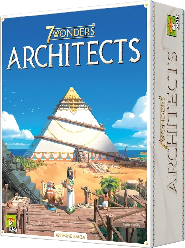 Настільна гра 7 Wonders: Architecs  (7 Чудес: Архітектори) (+ наліпки на карти українською + QR код на правила)