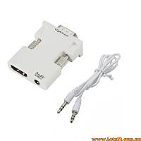 Адаптер HDMI VGA D-SUB перехідник VGA D-SUB HDMI конвертер з аудіо кабелем VGA D-SUB HDMI між HDMI VGA D-SUB adapter Smart TV
