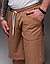 Модні чоловічі шорти з накладними кишенями довгі вільні широкі трикотаж, коричневі, розмір S, M, L, XL, фото 6