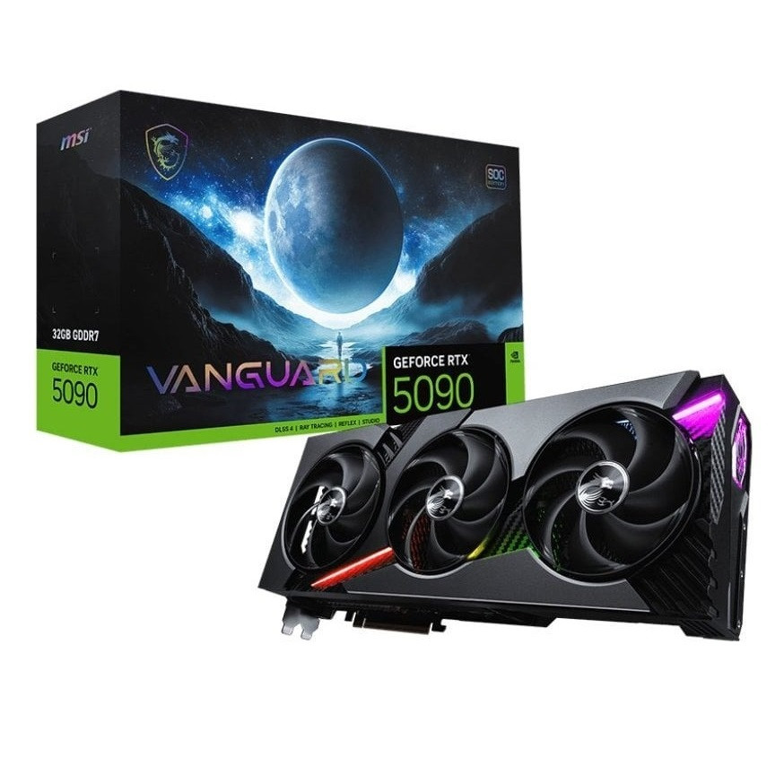Відеокарта GF RTX 5090 32GB GDDR7 Vanguard OC MSI (GeForce RTX 5090 32G VANGUARD SOC), фото 1