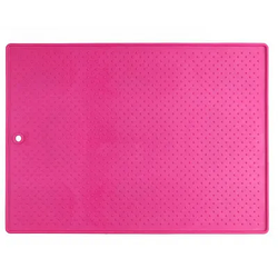 Антиковзаючий килимок під миски для собак і кішок Dexas (Дексас) Pet Bowl Grippmat 43х57 см рожевий