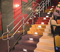 Перила та огородження сходів з нержавіючої сталі для дитячих театрів