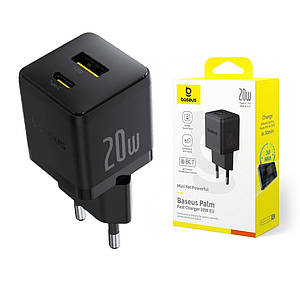 Мережевий зарядний пристрій Baseus Palm PD20W+USB (ССZC20UE / P10111608113-00) Black