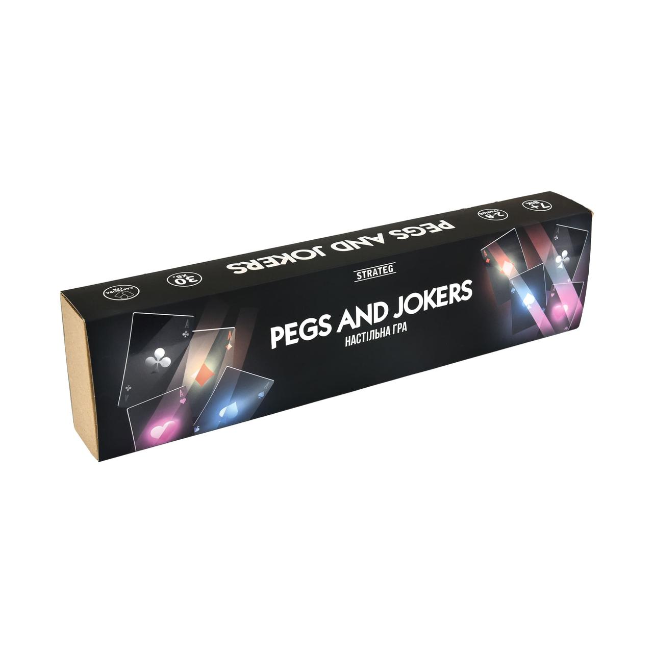 Настільна гра Pegs and Jokers Strateg українською мовою (30348)