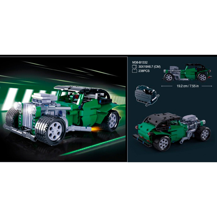 Конструктор SLUBAN M38-B1332 (24шт) авто серія, машина, 19,2см, 238дет, в кор-ці, 30-19-7см