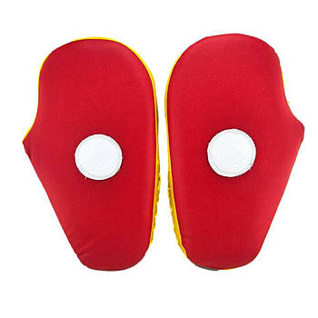 Лапи боксерські прямі UKR-V1 (шкірвініл, розмір 31 х 17 х 8 см) пара