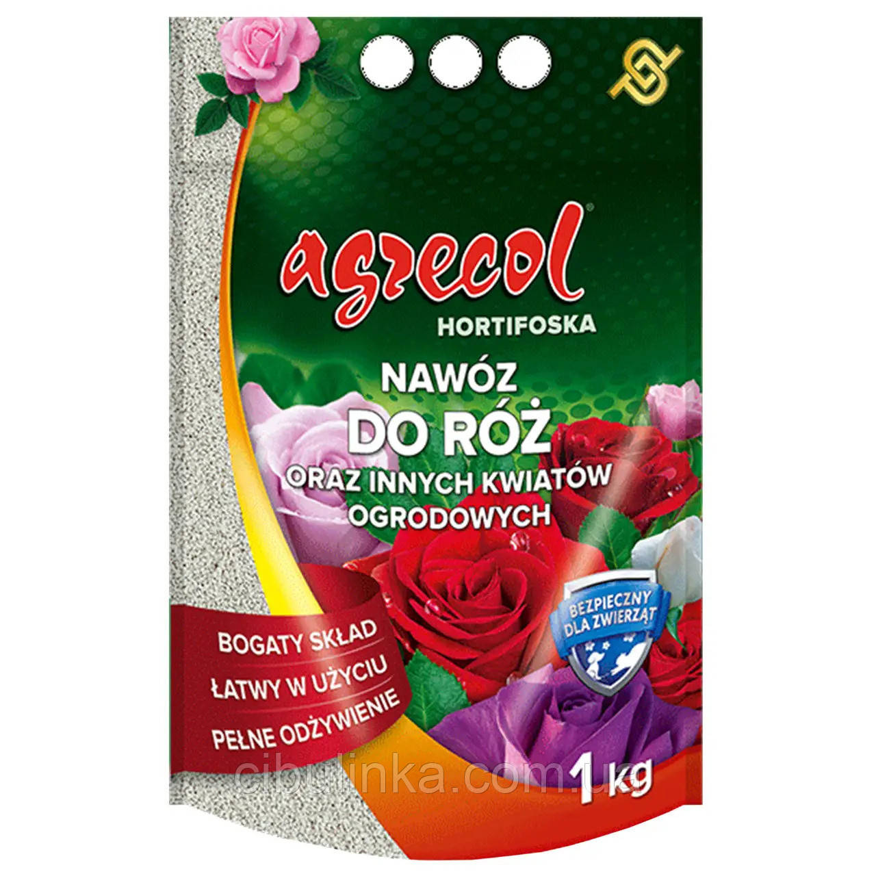Добриво Agrecol для троянд Hortifoska (NPK 12.12.12) 1 кг