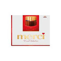 Подарункові цукерки Merci Finest Selection 250 гр в асортименті 10 шт ящ
