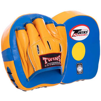 Лапи боксерські вигнуті TWN VL-2054 натуральна шкіра (18 x 18 x 8 см) пара
