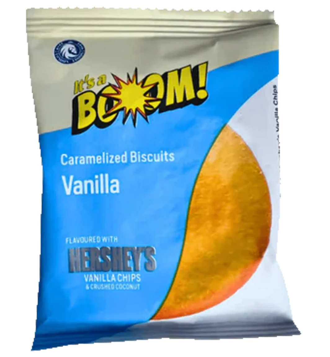 Печиво It's A Boom Hershey’s Vanilla Coconut з шоколадом і кокосом 20г, фото 1