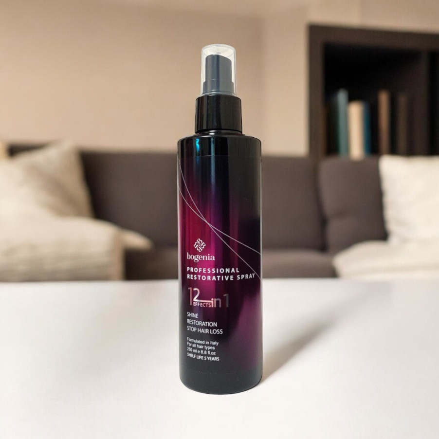 Відновлюючий спрей 12 в 1 для волосся професійний (250 мл) Вogenia, фото 1
