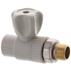 Кран радіаторний прямий EUROPRODUCT EP.0124 — 20x1/2M" (латунна куля) (EP4049)