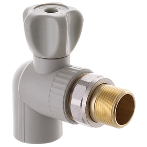 Кран радіаторний кутовий EUROPRODUCT EP.0121 — 25x3/4M" (сталева куля) (EP4046)