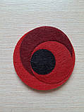 Брошка мак-значок фетр 5 см — символ перемоги над фашизмом., фото 5