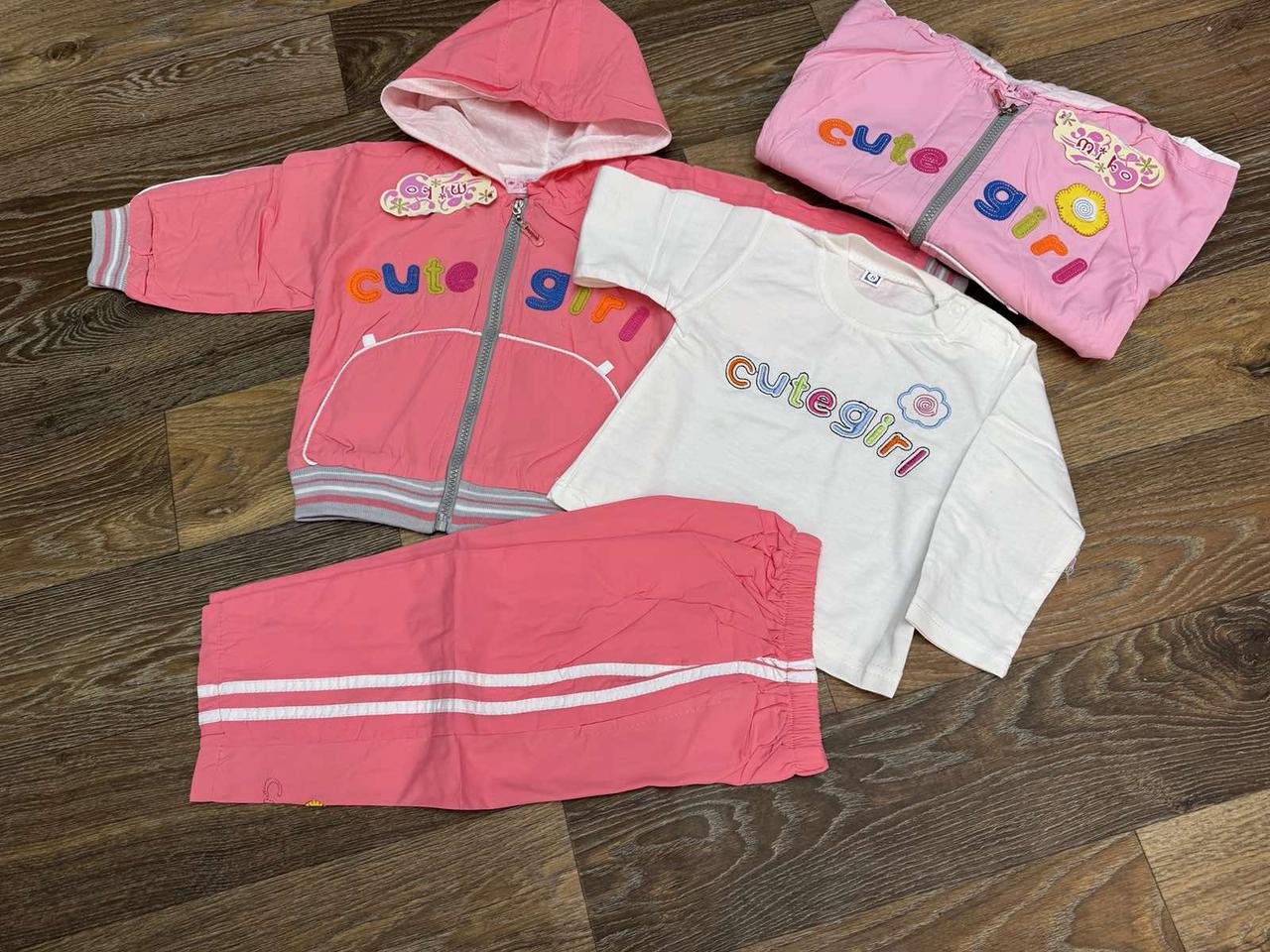 Костюм дитячий трикотажний для дівчинки. Трійка.